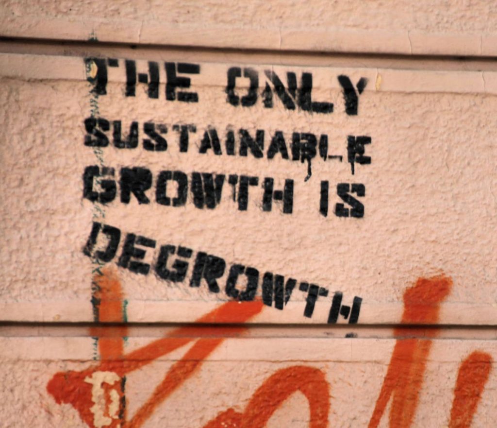 The only sustainable growth is degrowth