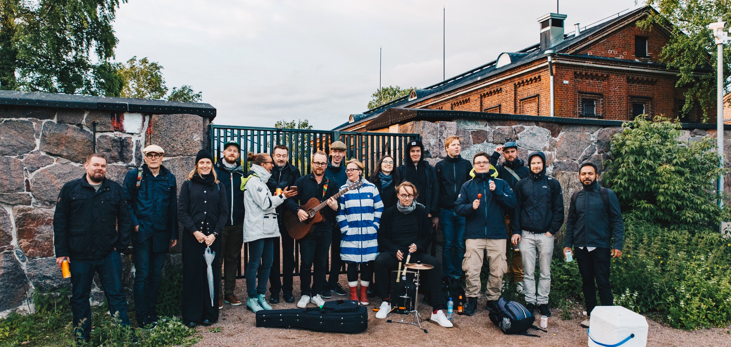 The Nordkapp house band Better than Expected more than made up for the lack of temperature at the summer party