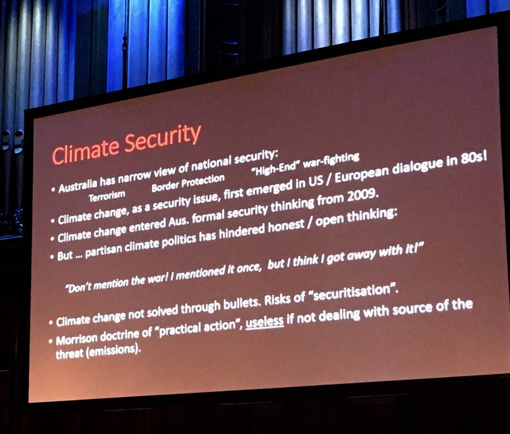 Australia's climate security